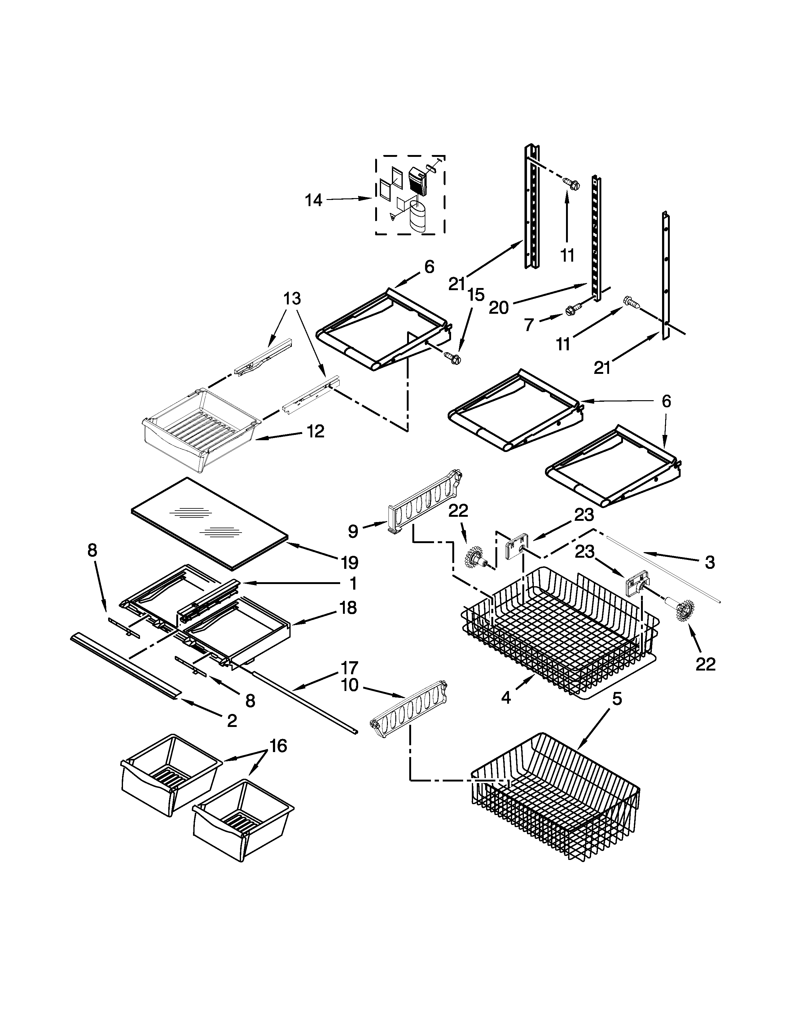 Shelf parts