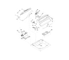 Whirlpool WTW7000DW0 console and dispenser parts diagram