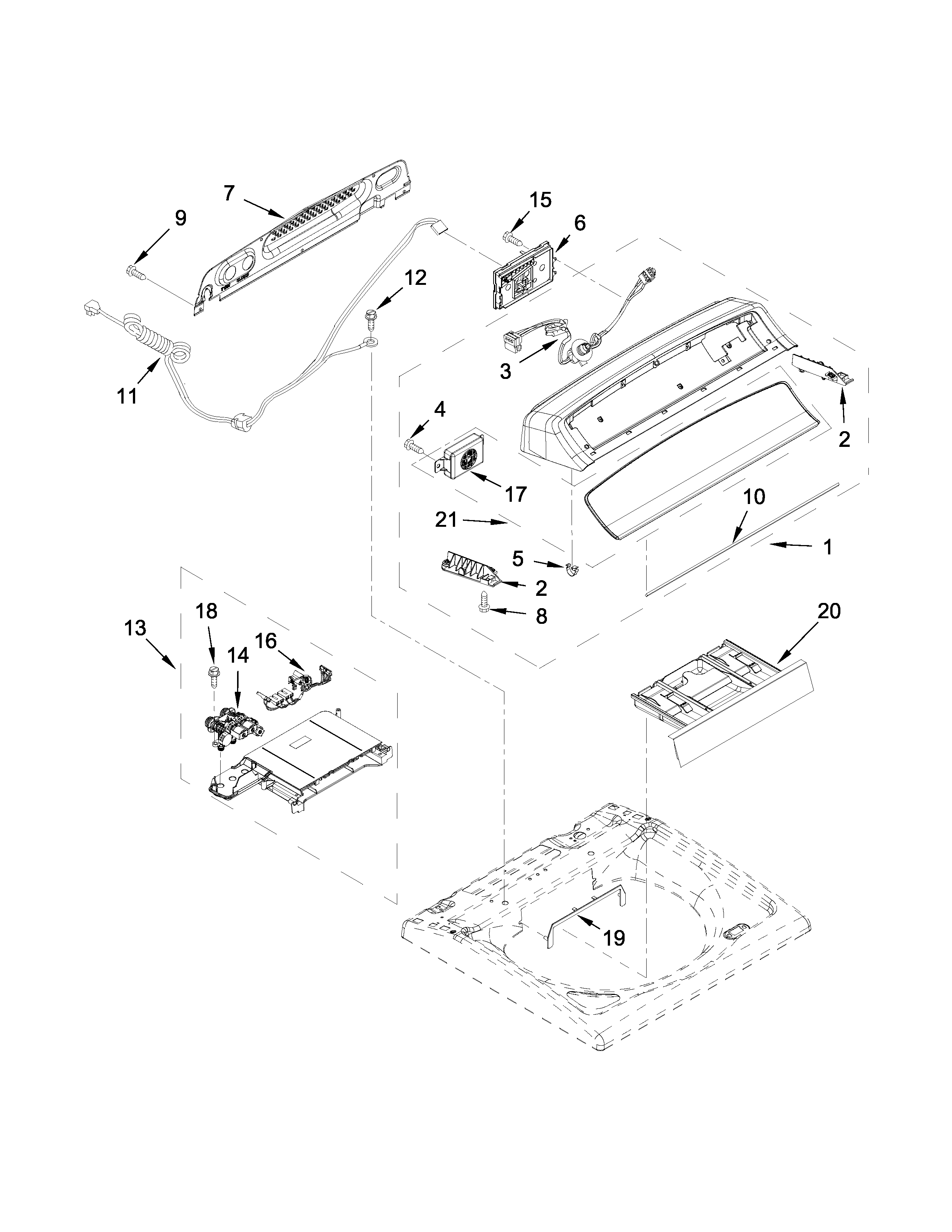 Console and dispenser parts