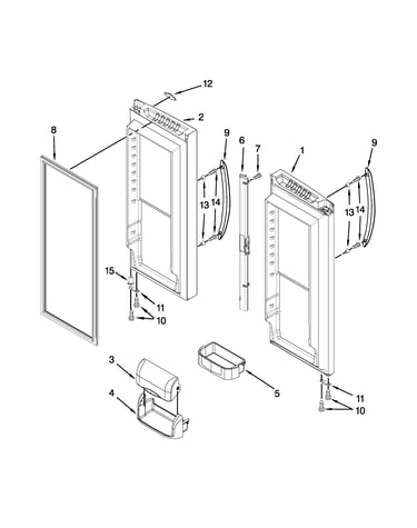 Refrigerator door parts