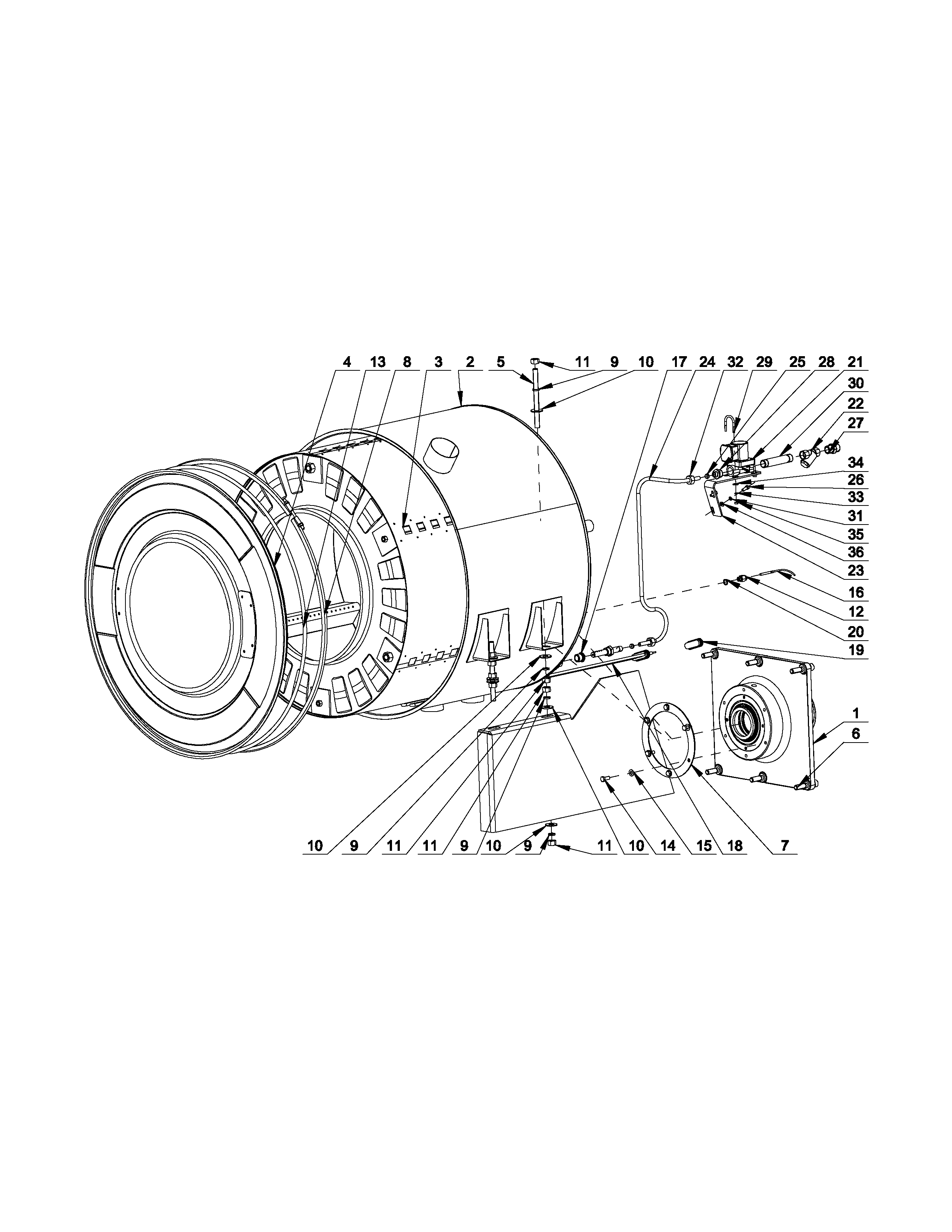 Tub and drum parts