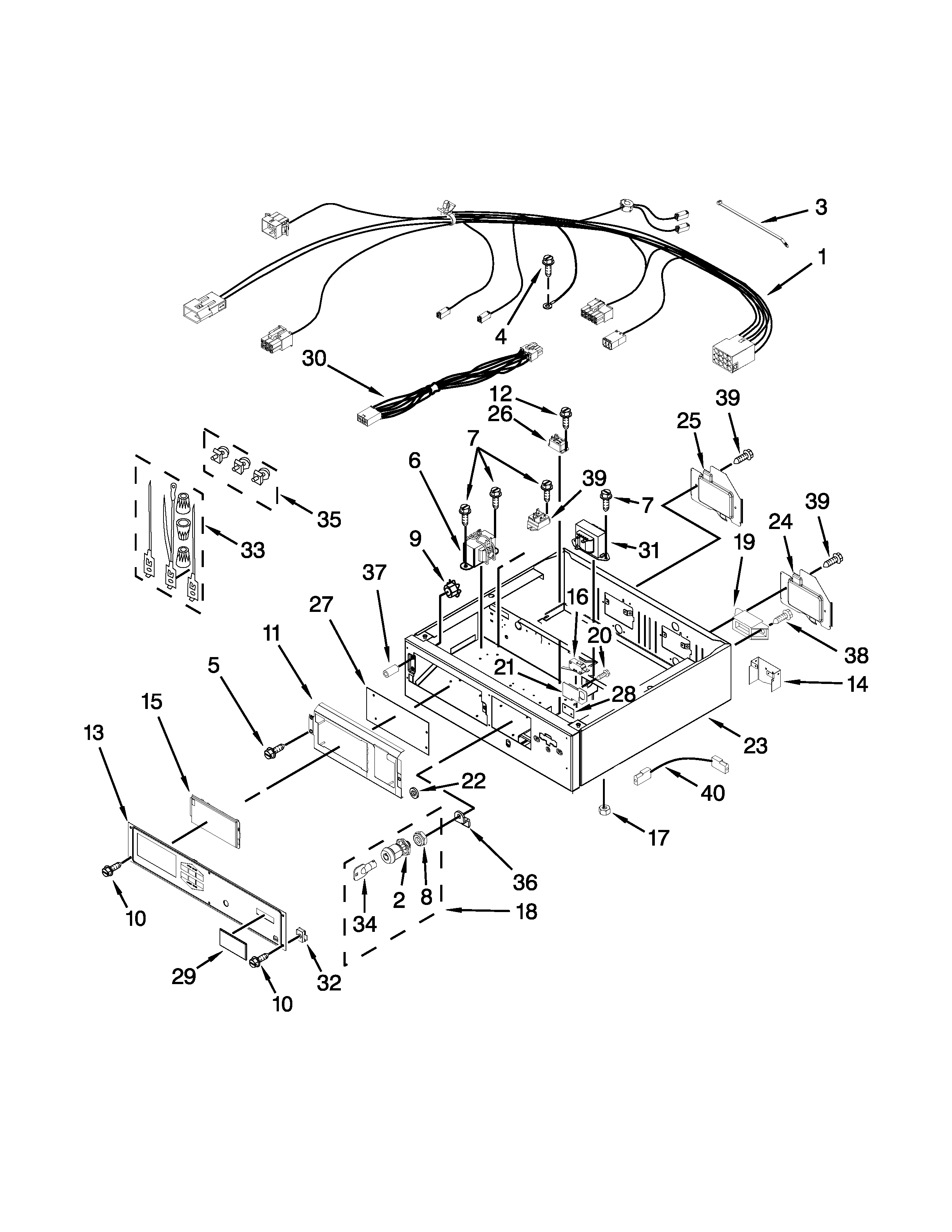 CONTROL PANEL AND SEPARATOR PARTS