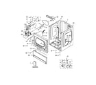 Maytag MLE27PNBGW0 lower cabinet and front panel parts diagram