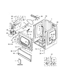 Lower cabinet and front panel parts