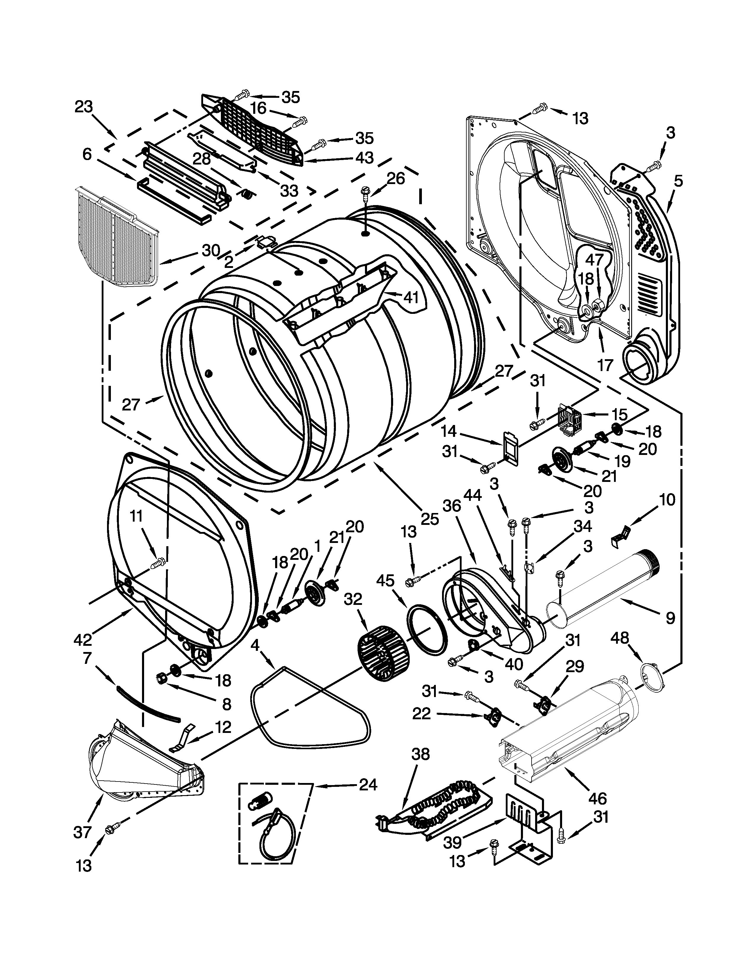 UPPER AND LOWER BULKHEAD PARTS