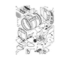 Maytag MLE27PNBGW0 upper and lower bulkhead parts diagram