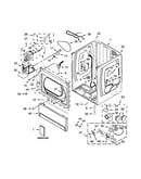 Lower cabinet and front panel parts