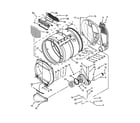 Maytag MLG27PDBGW0 upper and lower bulkhead parts diagram
