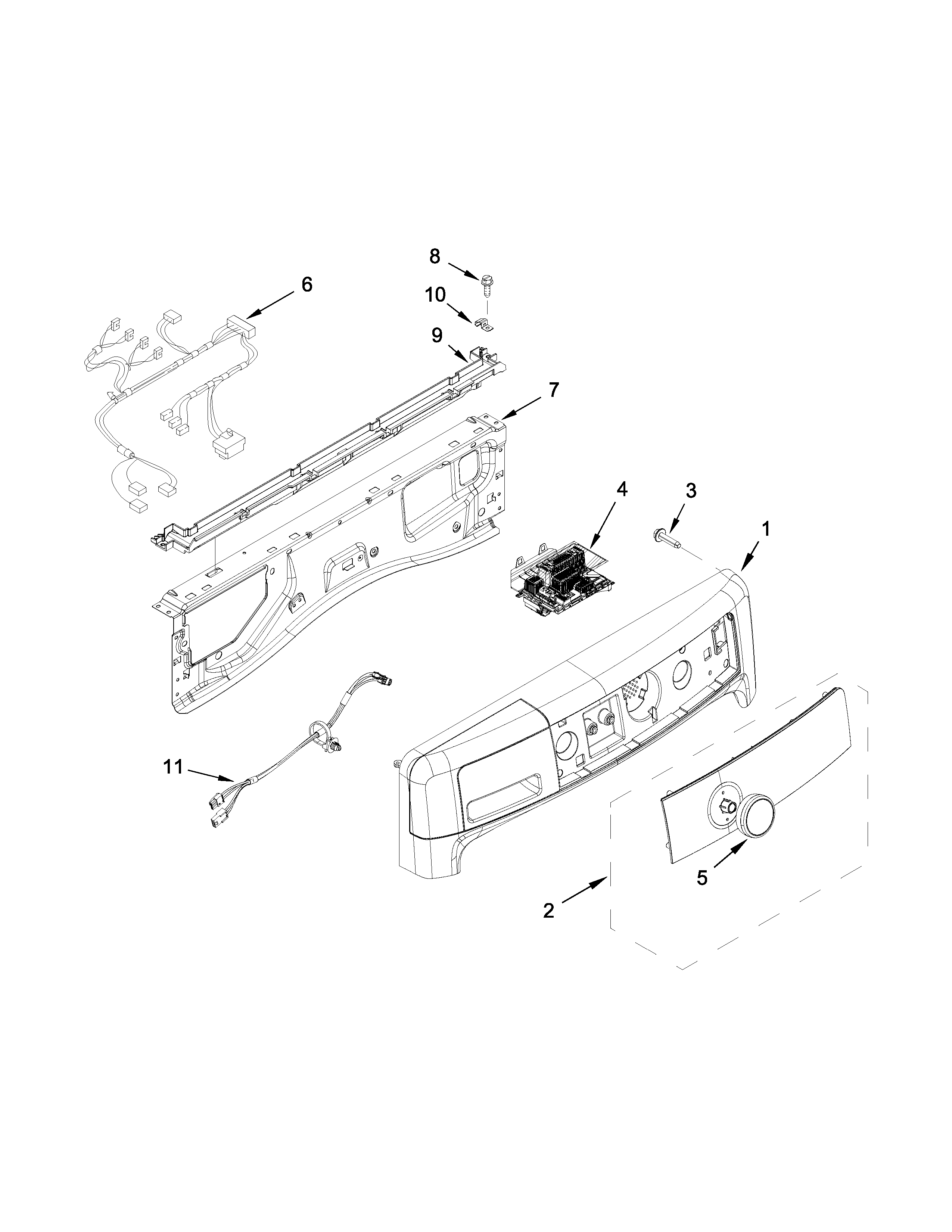 Control panel parts