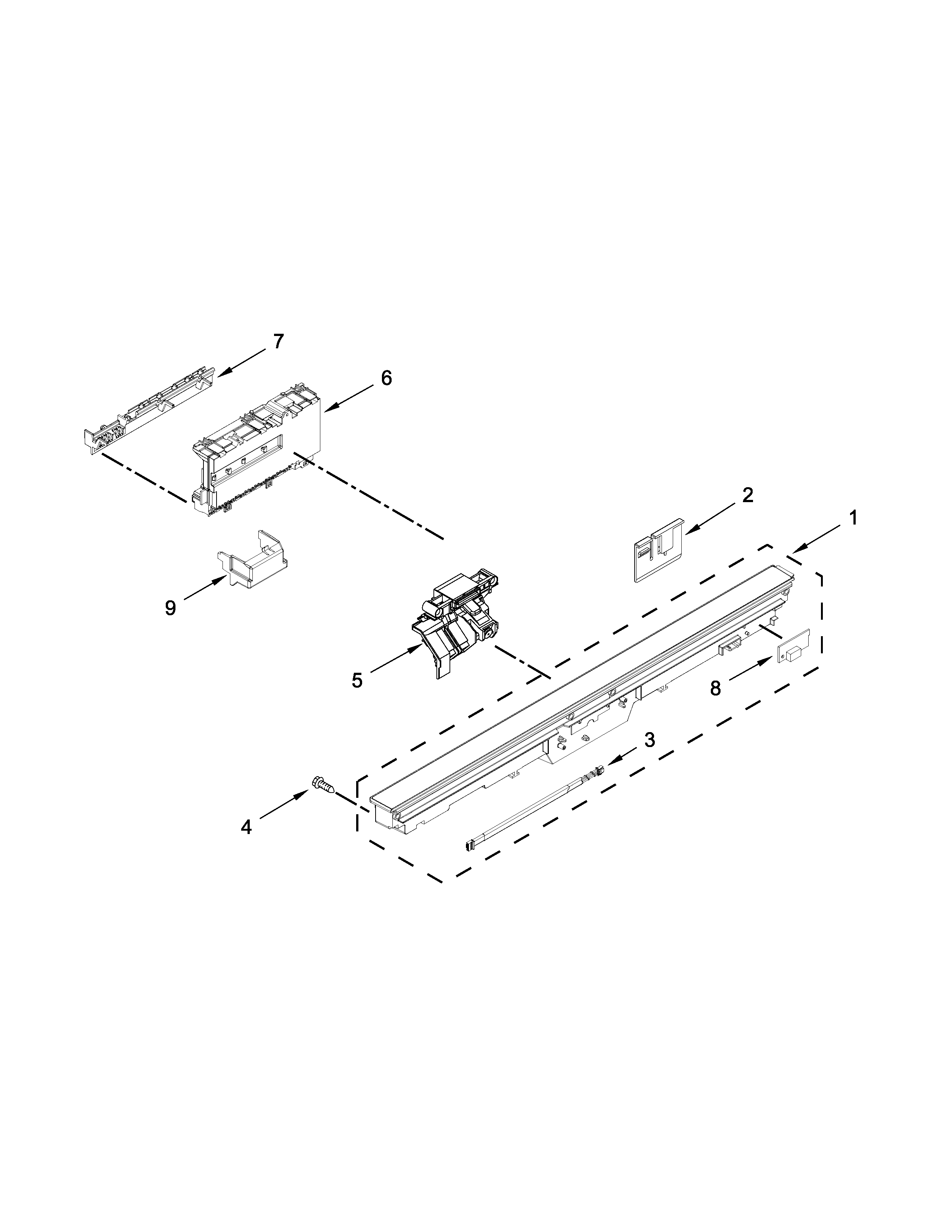 CONTROL PANEL AND LATCH PARTS