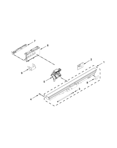 Control panel and latch parts