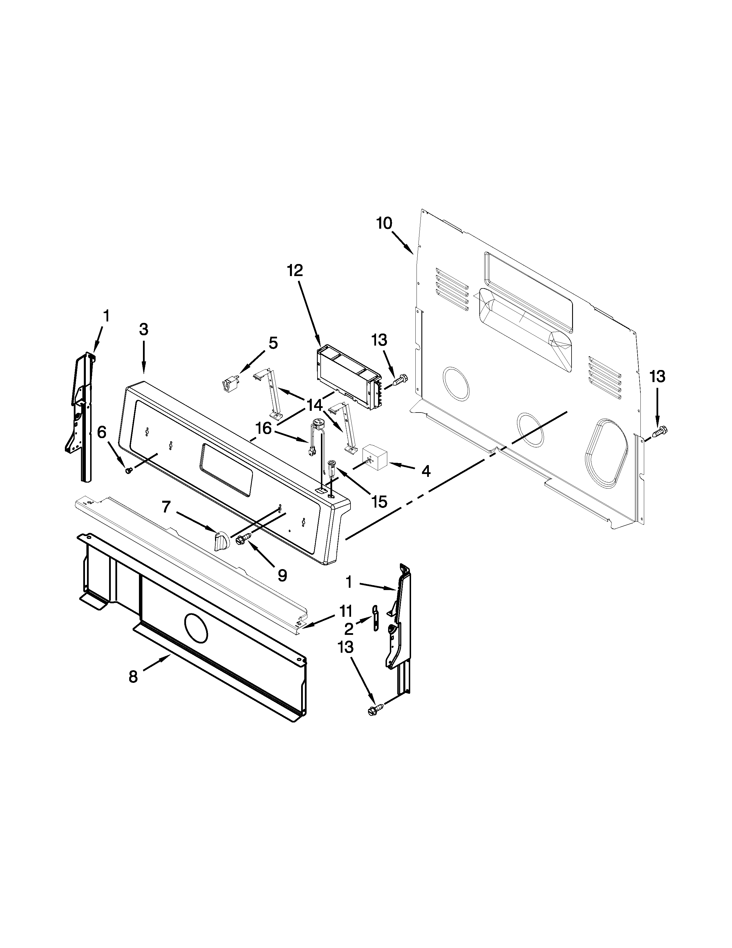 Control panel parts