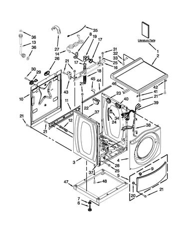 Top and cabinet parts