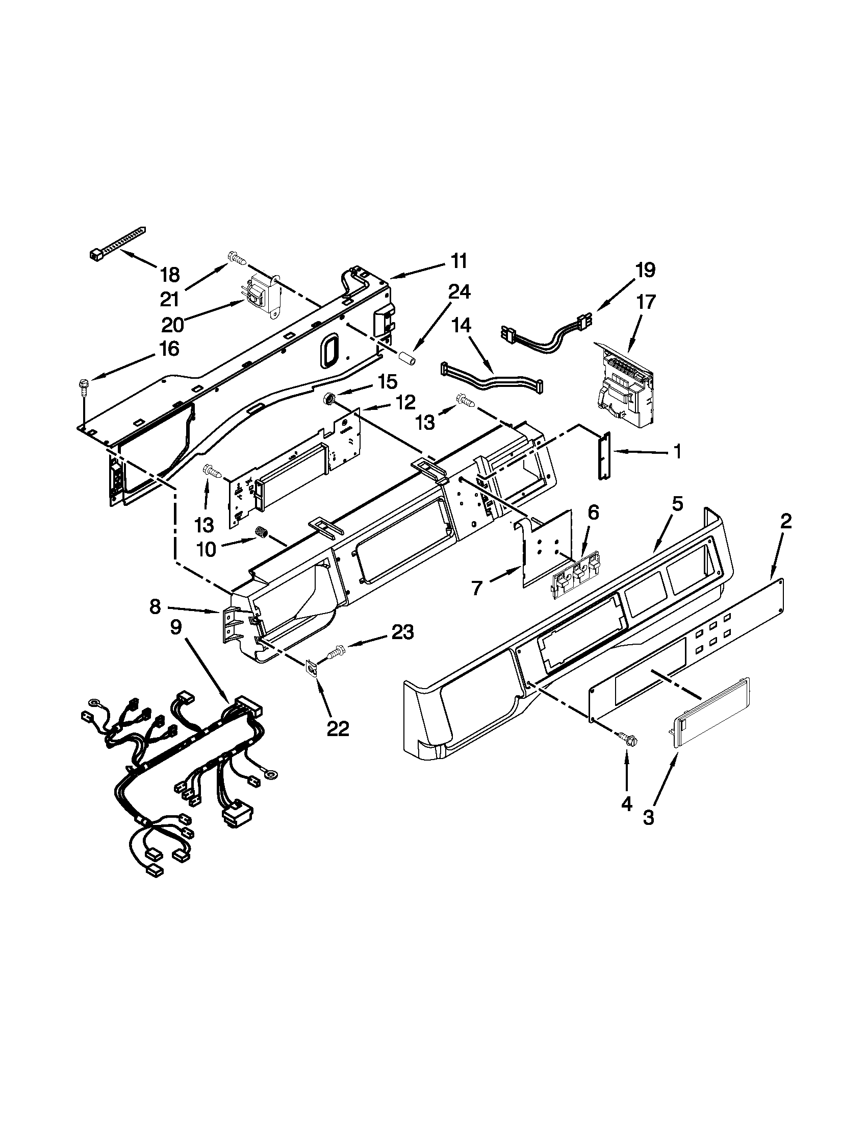 Control panel parts