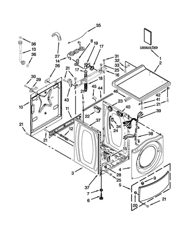 Top and cabinet parts