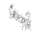 Maytag MHN30PDCWW0 tub and basket parts diagram