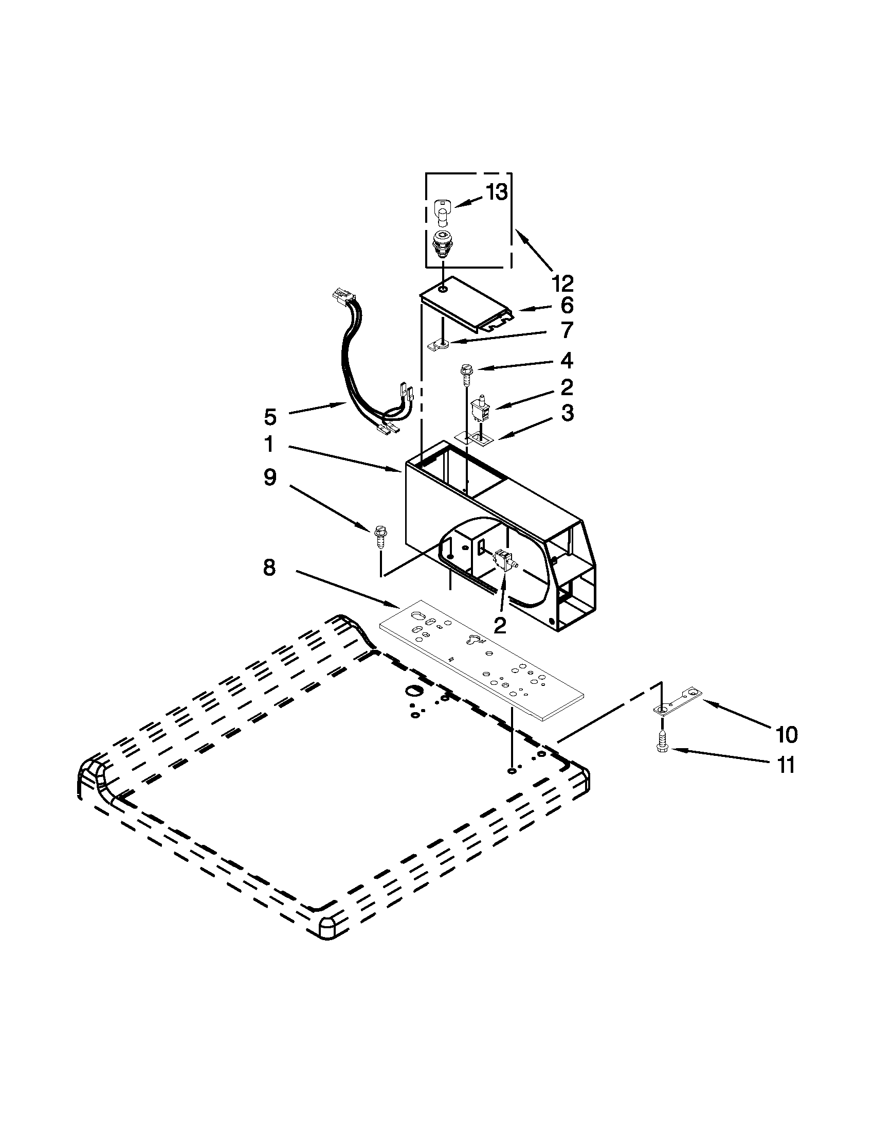 Meter case parts