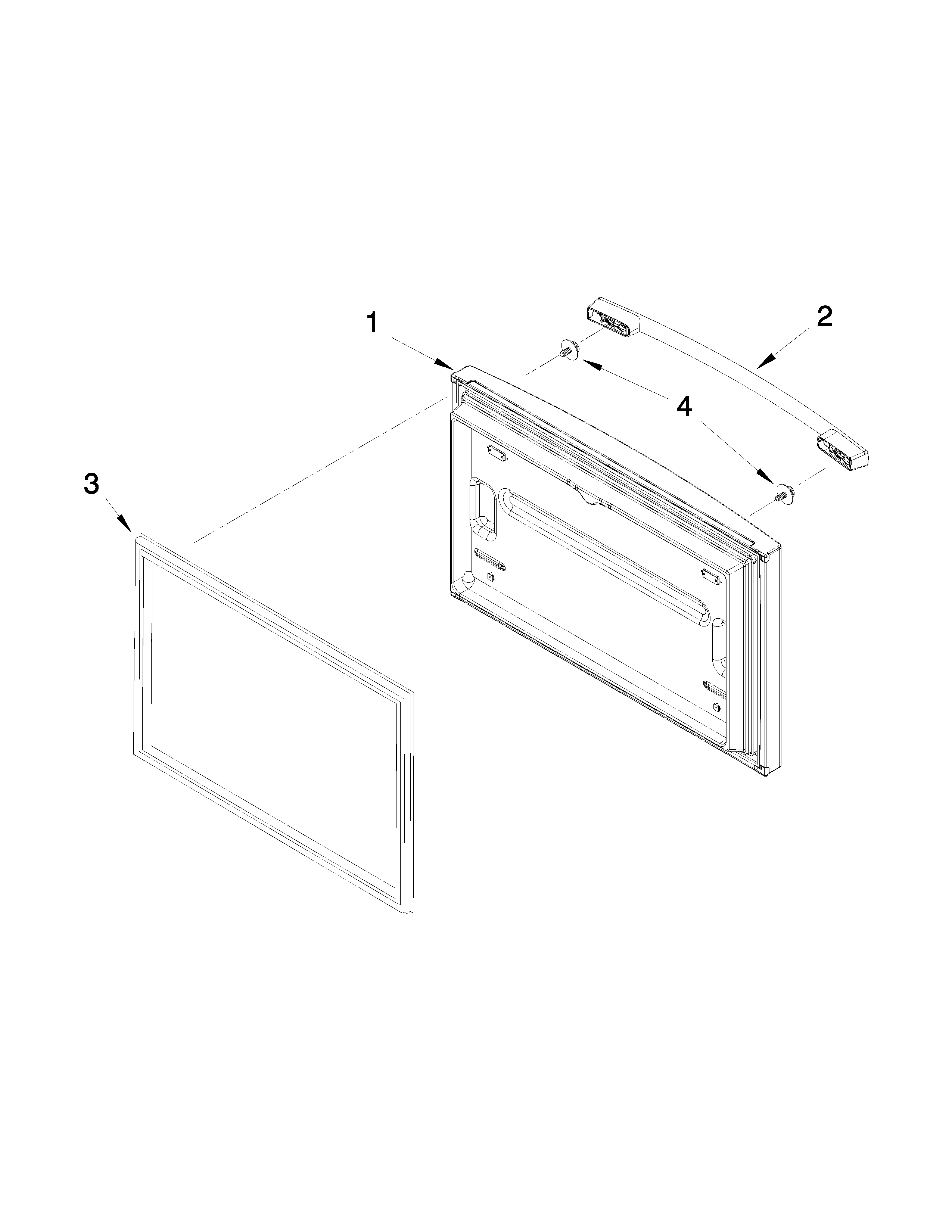 Freezer door parts