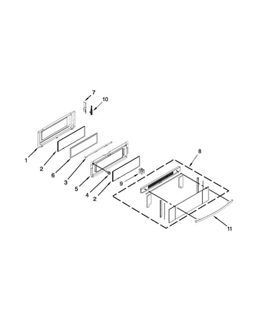 Upper door parts