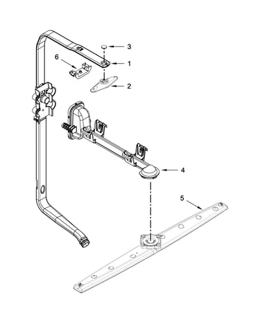Upper wash and rinse parts