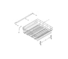 Ikea IUD8555DX1 upper rack and track parts diagram