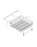 Upper rack and track parts