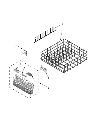 Lower rack parts