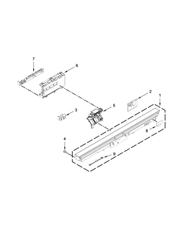 Control panel and latch parts