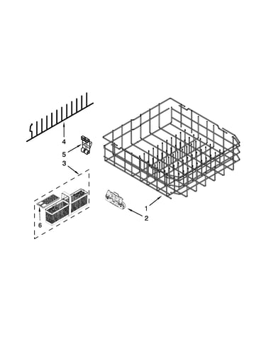Lower rack parts