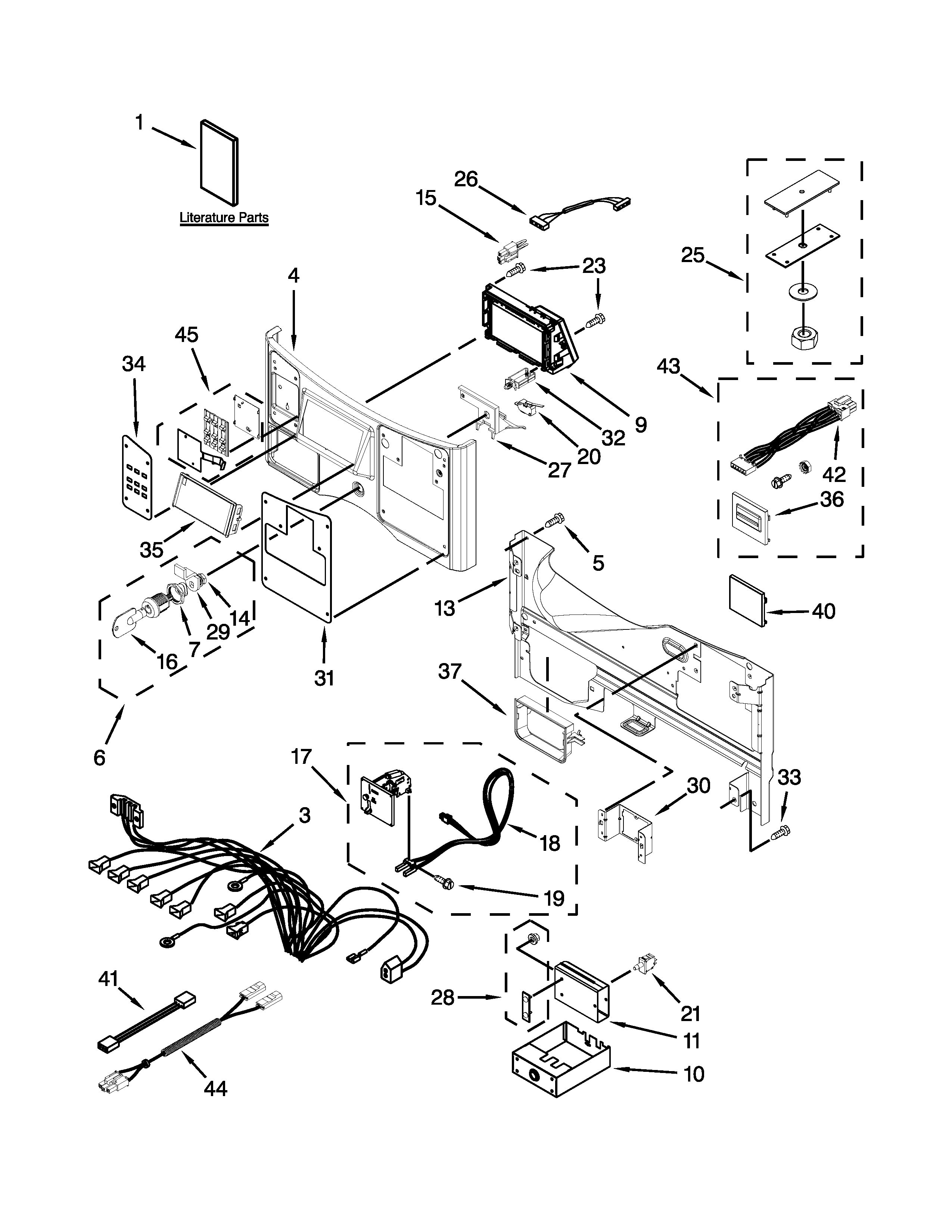 Control panel parts