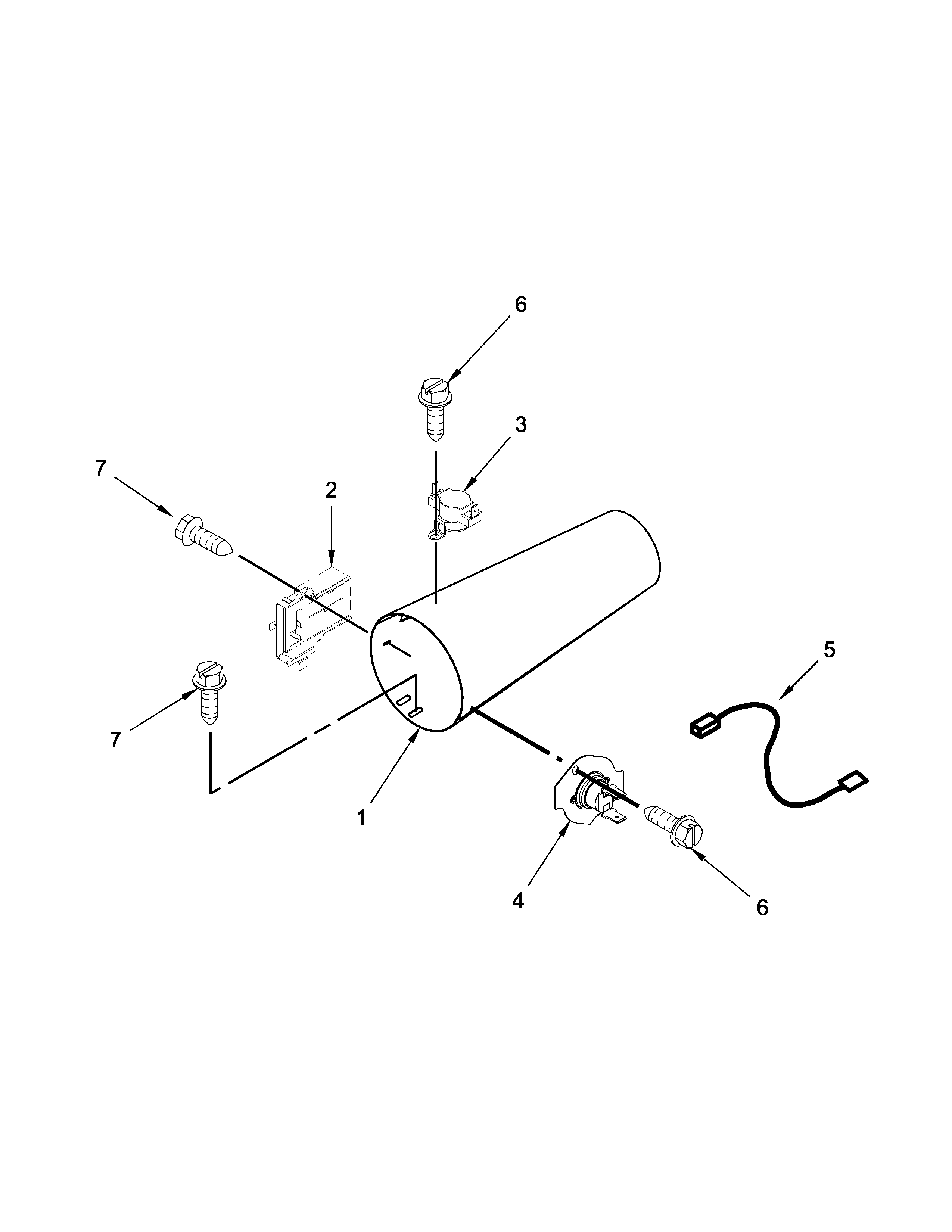 Dryer heating parts - gas