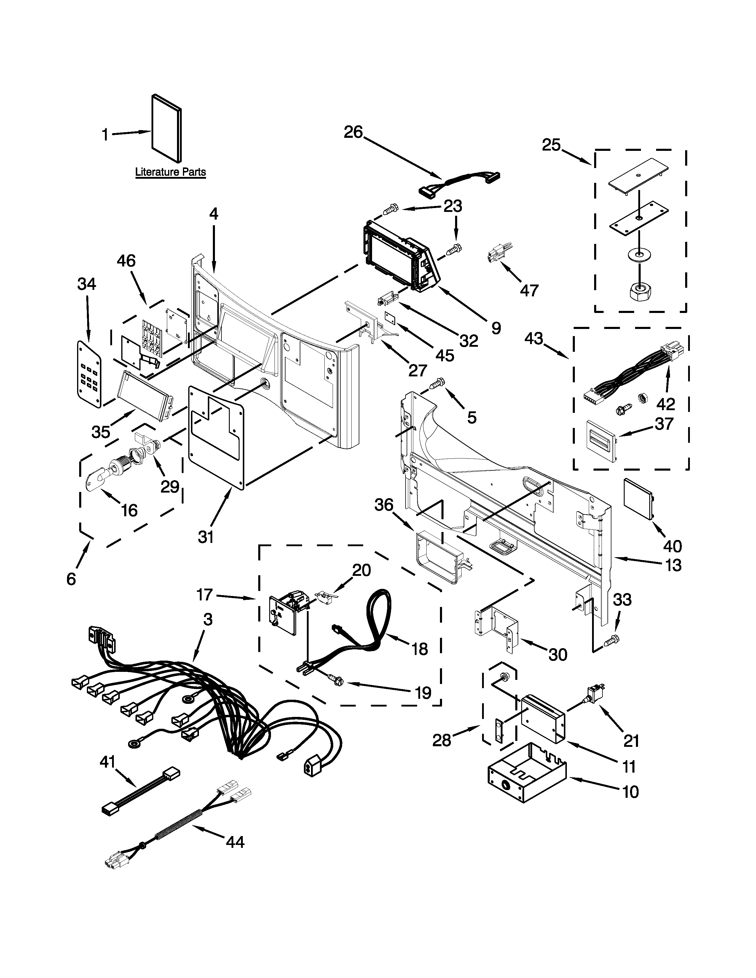 Control panel parts