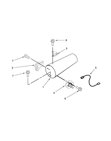 Dryer heating parts-gas