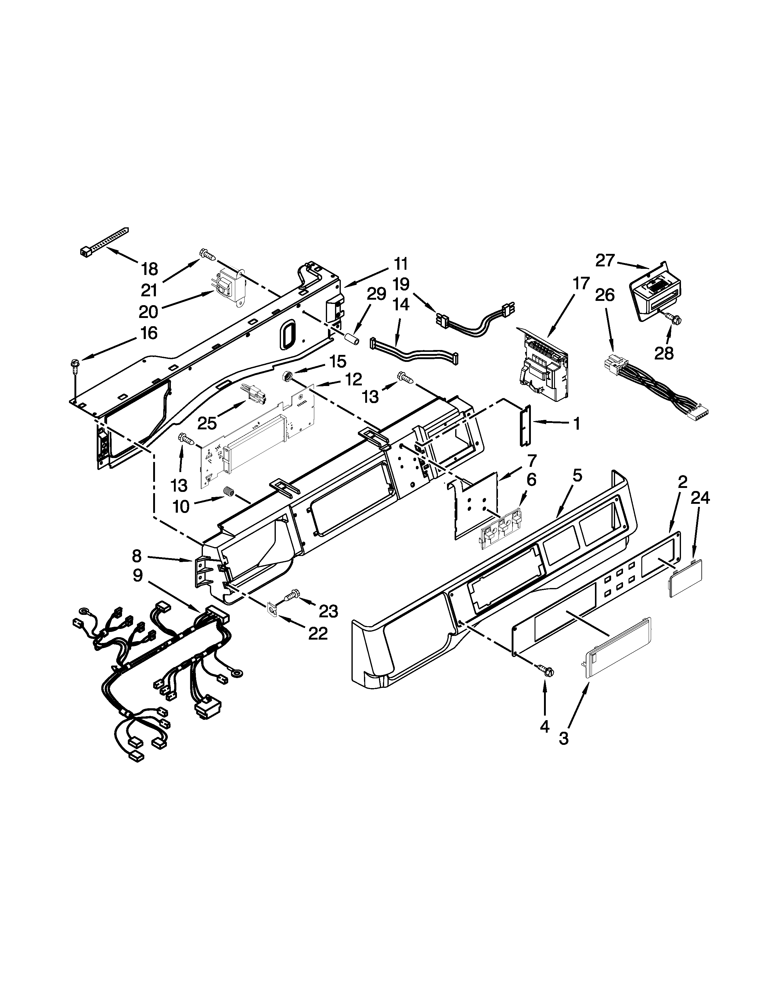 Control panel parts