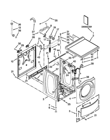 Top and cabinet parts