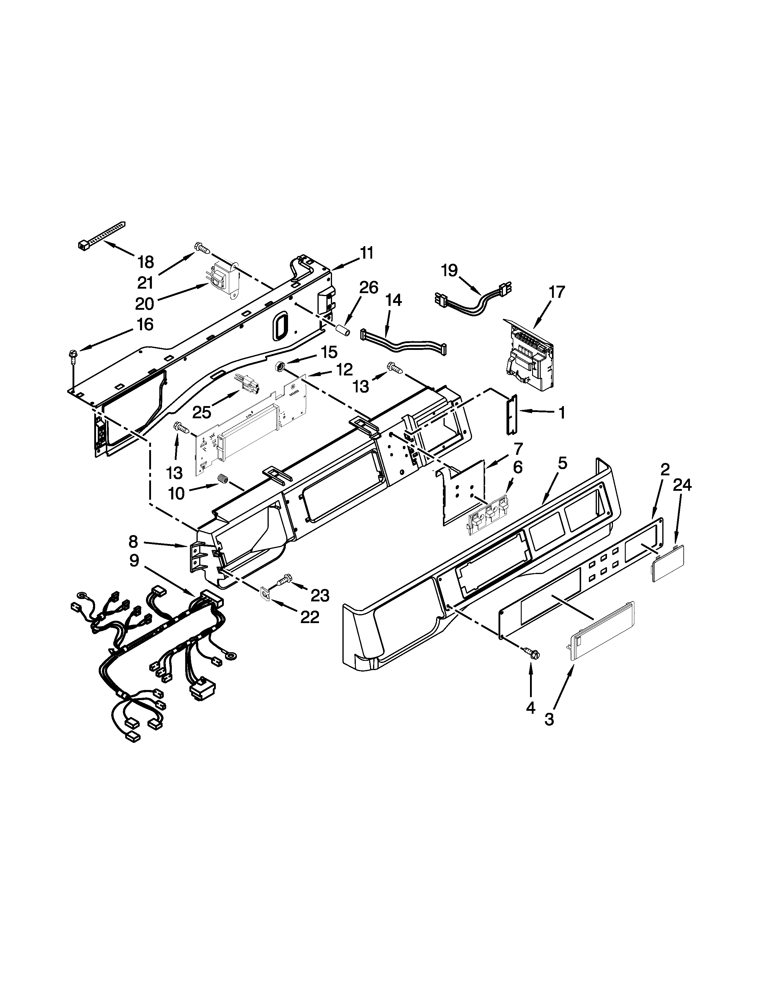 Control panel parts