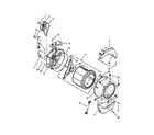 Maytag MHN30PNCGW0 tub and basket parts diagram