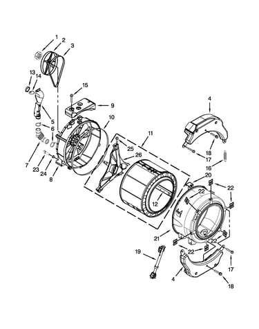 Tub and basket parts