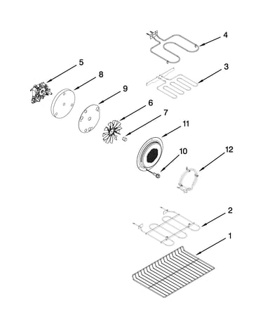 Internal oven parts
