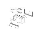 Whirlpool WMH1163XVQ5 cabinet and installation parts diagram