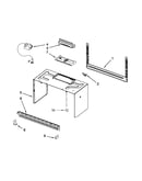 Cabinet and installation parts
