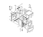Whirlpool CHW8990BW0 top and cabinet parts diagram