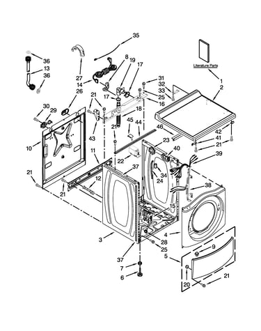 Top and cabinet parts