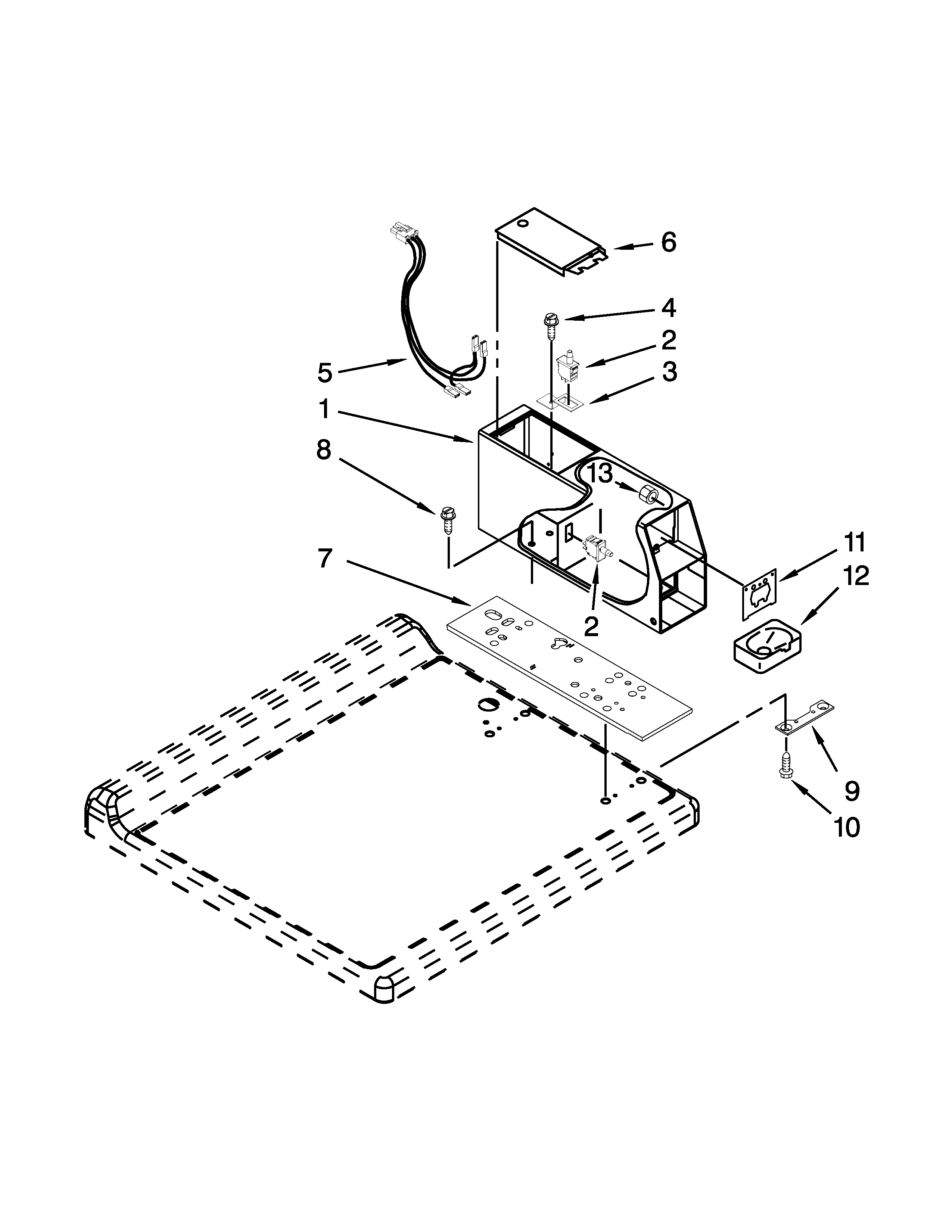 Meter case parts