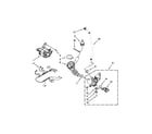 Whirlpool CHW8990BW0 pump and motor parts diagram