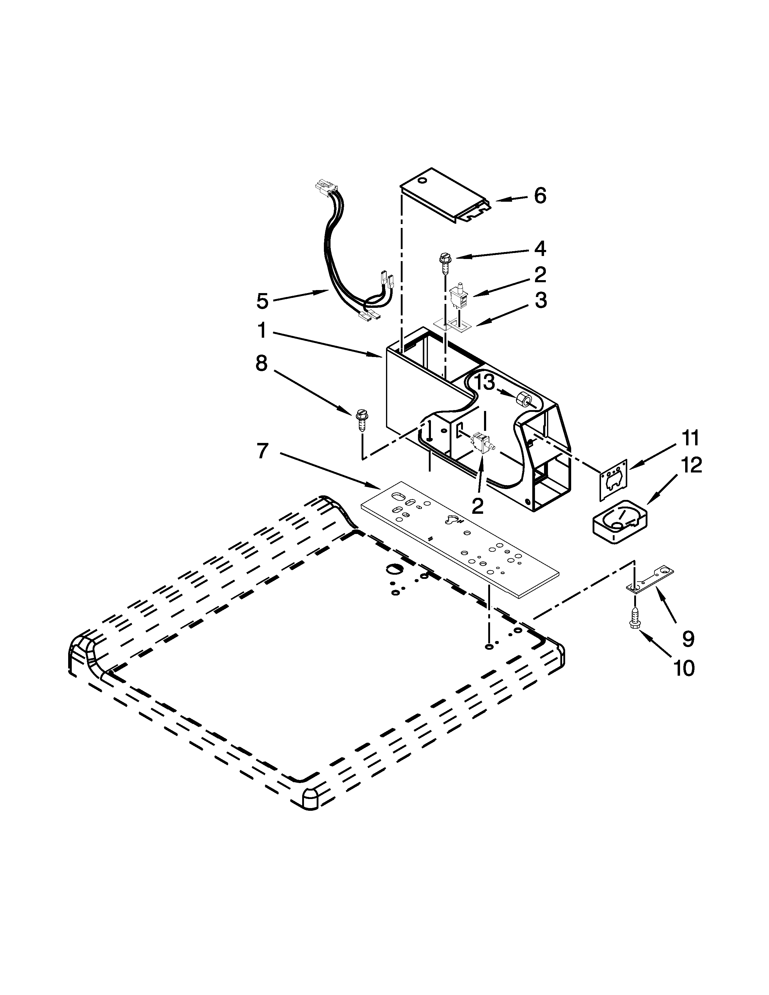 Meter case parts