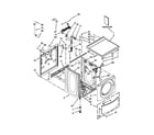 Whirlpool CHW9050AW0 top and cabinet parts diagram