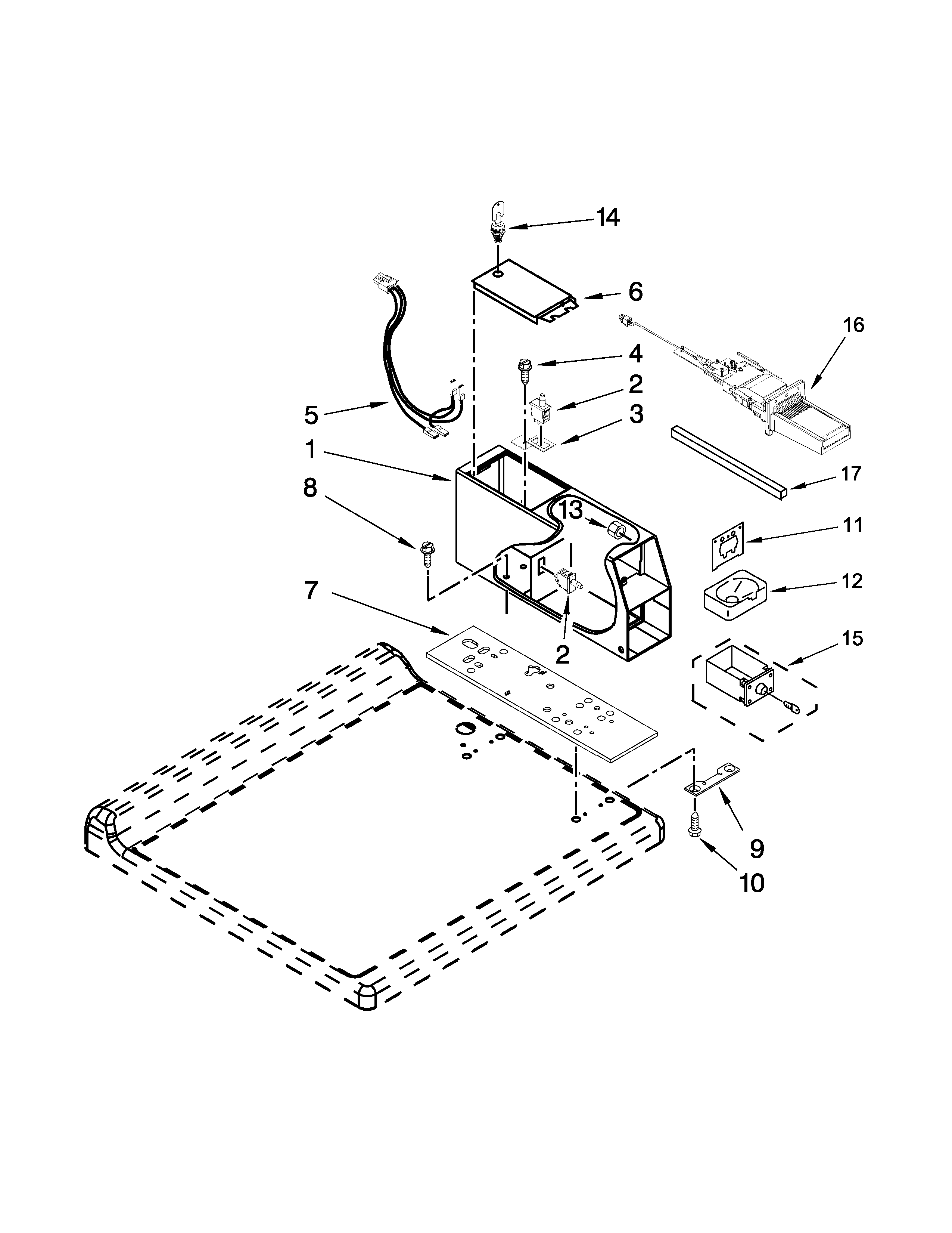 Meter case parts