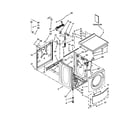 Whirlpool CHW9060AW0 top and cabinet parts diagram