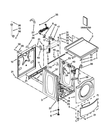 Top and cabinet parts